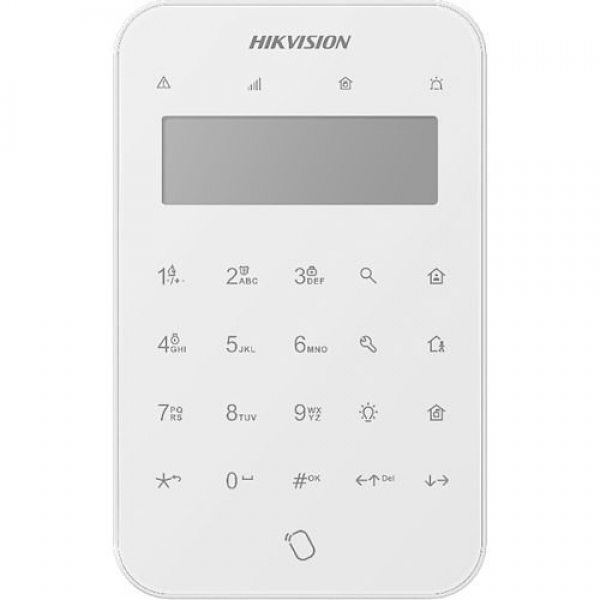 Hikvision DS-PK1-LT-WE Bezdrôtová LCD klávesnica s funkciou označenia Hikvision DS-PK1-LT-WE Bezdrôtová LCD klávesnica s funkciou označenia