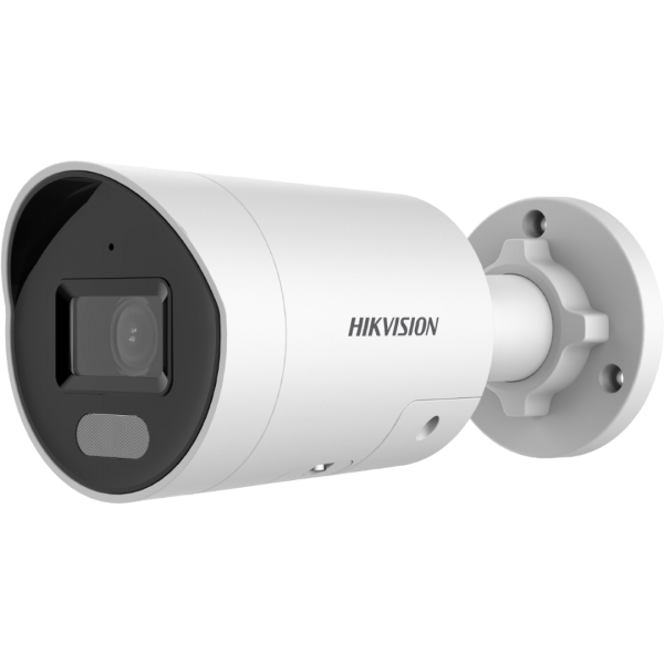 Hikvision DS-2CD2047G2-LU/SL(C), 4 Megapixel, ColorVu, Mini Bullet, 40m LED, mikrofón, hangszóró és stroboszkópfény